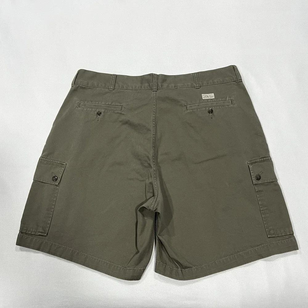 Polo Ralph Lauren Men Olive Green Chino Cargo Shorts 9